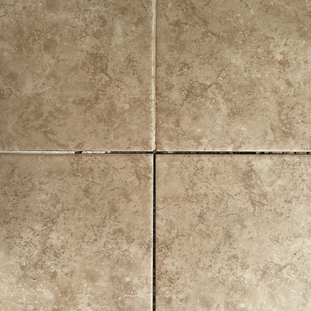 cracked grout