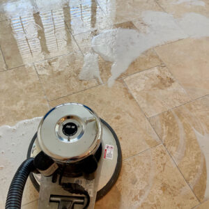 travertine polishing