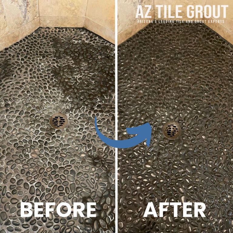 Stone Shower Floor Refinishing